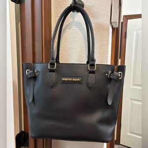 Christian Siriano Black Leather Tote